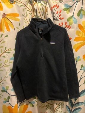 Patagonia Navy Blue Quarter-Zip Fleece Pullover